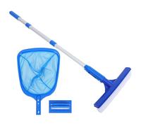 ERINGOGO Kit de Limpieza de Piscinas con Cepillo, Red Recogedora y Palo Telescópico para Limpieza Efectiva de Piscinas Residenciales y Públicas en Decoracion Verano