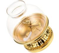ERINGOGO Lámpara de Aceite con Cubierta Decorativa Retro Fácil de Limpiar de Aleación y Vidrio Vintage para Iluminación de Emergencia en Salones y Granjas