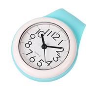 ERINGOGO Reloj de Baño de Pilas Ventosa, Plástico, Números Grandes | Ducha y Pared, Movimiento Silencioso, Respaldo Sellado, Uso en Vidrio y Toalleros