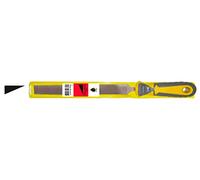 Erizo LFBPPUE10 Lima de mecánico plana punta entrefina de 10" con mango bimaterial y funda de plástico