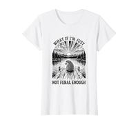 Erizo ¿Qué Pasa si no Soy lo Suficientemente Salvaje Camiseta gráfica económica, Mujer, Blanco, L
