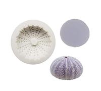 Erizos de mar Forma de Siliconas Textura Moldes Chocolates Moldes para galletas Herramienta de decoración de pasteles fondant para niños Siliconas Moldes para hornear