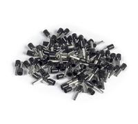ERKO 100 piezas de terminales, sección transversal del conductor 1,5 mm², longitud 10 mm, terminales profesionales hechos de cobre galvanizado, aislamiento de poliamida, conectores para electricistas