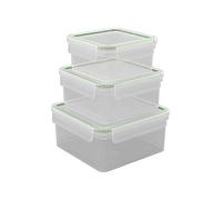 ERNESTO® Set de recipientes herméticos (3, cuadrado)