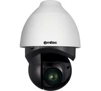 Ernitec 0070-05852IR, cámara IP de seguridad, para uso interior y exterior, con cable, para montaje en techo, pared o poste, color blanco, tipo domo