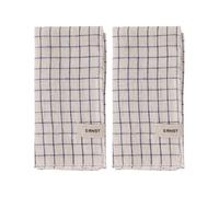 ERNST 2 Servilletas a cuadros Ernst 40x40 cm Azul-beige