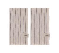 ERNST 2 Servilletas a rayas Ernst 40x40 cm Azul-beige