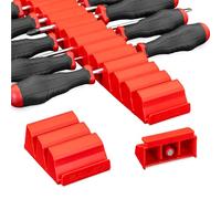 Ernst Manufacturing Screwdriver Pro - Organizador modular de destornilladores para 13 herramientas con base magnética, color rojo, fabricado en los Estados Unidos