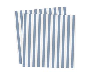 ERNST Servilletas Ernst a rayas 33x33 cm. 20-pack Azul claro-blanco