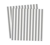 ERNST Servilletas Ernst a rayas 33x33 cm. 20-pack Blanco-gris a rayas