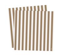 ERNST Servilletas Ernst a rayas 33x33 cm. 20-pack Caramelo-blanco