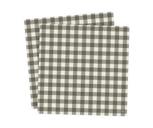 ERNST Servilletas Ernst cuadros 33x33 cm. 20-pack Marrón topo-gris claro