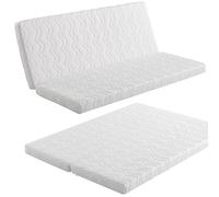 EROSS CONFORT | Colchón Clic Clac para Cama 140x190cm. Tratamiento Antibacteriano. Funda con Cremallera Lavable y Transpirable.