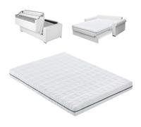 EROSS CONFORT | Colchón Sofá Cama Sistema Italiano. Individual 90x195. Funda con Cremallera Lavable y Transpirable. Altura 12 cm.