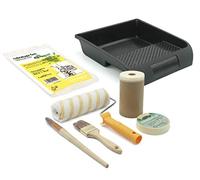 ERP - KIT INTERIOR ANTIGOTA PINTURAS PLASTICAS - PAREDES LISAS - CUBETA PINTOR 33CM X 37CM - RODILLO ANTIGOTA - CINTA - PAPEL CON CINTA - CUBRETODO - PALETINA - PINCEL CABOLATA
