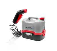 Errecom JET GUN PRO, Hidrolimpiadora portátil con batería, depósito de agua de 8 L, tubo espiral de 3 m, peso 2,1 kg