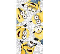erry Fabrics Minions - Toalla de baño 70 x 140 cm, 100% algodón, diseño de amigos