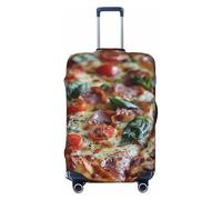 ERSDWRE Tasty Pizza 2 - Funda elástica para equipaje, funda protectora de equipaje para accesorios de viaje de 18 a 32 pulgadas, Black, S