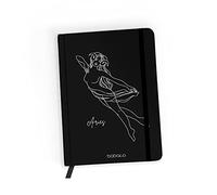 ERT GROUP Cuaderno con licencia original y oficial de Babaco, patrón Zodiac Woman 001 black, con papel cuadriculado, A5