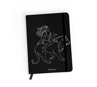 ERT GROUP Cuaderno con licencia original y oficial de Babaco, patrón Zodiac Woman 005 black, con papel cuadriculado, A5