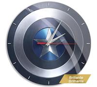 Ert group reloj de pared brillo capitán américa 001 marvel azul