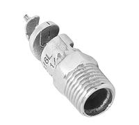 ERYUE Boquilla en Espiral Compacta de Acero Inoxidable, Herramienta de Riego Antiobstrucción para Riego Jardín, Rosca Macho, 1 Boquilla en Espiral (G1/4DN8)