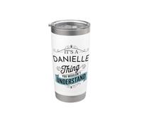 Es algo de Danielle que no entenderías gracioso Vaso térmico de acero inoxidable de doble pared