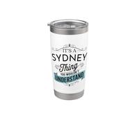 Es algo de Sydney que no entenderías Funny Sydney Name Vaso térmico de acero inoxidable de doble pared