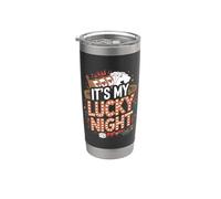 Es mi noche de suerte divertido juego de casino Vaso térmico de acero inoxidable de doble pared