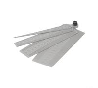 Escala de apertura de precisión de calibre cónico de 1 a 60 mm para orificios cilíndricos y medición de huecos de puerta, kit de cuña de acero