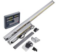 Escala digital de 2 ejes para máquina CNC, tipo DRO lineal, compatible con fresadoras y tornos, incluyendo modelos Bridgeport