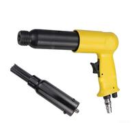 Escalador de aguja de aire, herramienta neumática de eliminación de óxido, agujas de 3 mm para metal para preparación de superficie, limpieza de soldadura, uso industrial, acabado negro (H-250)
