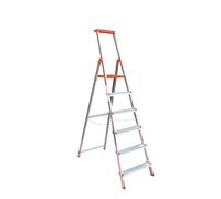 Escalera Aluminio Rolser BriColor 6 Peldaños Mandarina