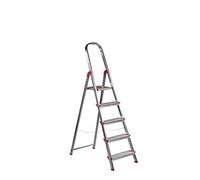 Rolser Escalera de aluminio Norma 220 – 5 peldaños anchos