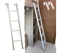 Escalera Cama Litera Escalera Litera Doble Que Ahorra Espacio, Escaleras Laterales Ajustables 130 135 140 145 160 170cm, Escaleras Literas Autocaravanas Alfombrillas Antideslizantes(120cm/47")