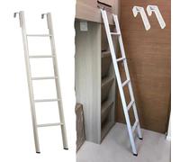 Escalera Cama Litera Escalera Litera Doble Que Ahorra Espacio, Escaleras Laterales Ajustables 130 135 140 145 160 170cm, Escaleras Literas Autocaravanas Alfombrillas Antideslizantes(165cm/65")