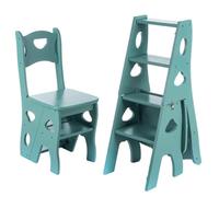 Escalera de 4 niveles, silla, escalera portátil ligera, escalera plegable convertible, soporte de exhibición para el hogar, taburete y estante de almacenamiento. Tamaño: 90 * 35 * 45 cm (Color: B