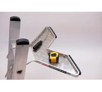 Escalera de aluminio con plataforma en forma de "V" | Accesorio universal para herramientas y botes de pintura | Soporte para escalera / Distanciador | Mejore la seguridad y mantenga la estabilidad
