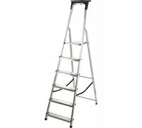 Escalera de aluminio KADAX, escalera de mano hasta 125 kg, escalera de...
