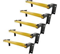 Escalera de Escape de Incendios Ajustable de 10 escalones - Escalera de Salida de Pozo de Ventana Resistente con peldaños Antideslizantes - Peldaños de Soporte montados en la Pared - Capacidad de 650