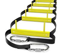 Escalera de Escape de Incendios de 2 Pisos | Escalera de Cuerda contra Incendios para Viviendas 2er Piso | Portátil | Plegable y Compacto | Escalera de Emergencia Apta para Balcones y Ventanas