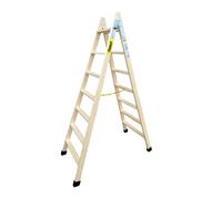 Escalera de madera peldaños anchos 190cm alto bld-7 plabell