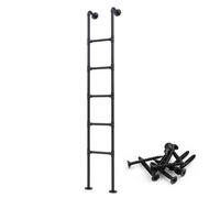 Escalera de metal ajustable para montar en la pared para literas de autocaravana, escalera de escalada de 100 a 300 cm, para áticos, dormitorios, bibliotecas y sótanos (165 cm / 65in) para uso en