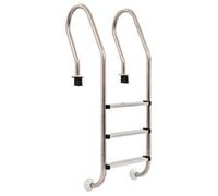 Escalera De Piscina 3 Peldaños Acero Inoxidable 304 120 Cm Vidaxl