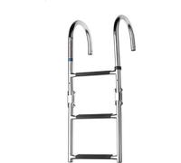 Escalera de piscina de acero inoxidable con soporte, de 3 peldaños