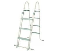 Escalera de piscina (Específico para: Piscinas elevadas de hasta 100 cm de altura, Acero, Verde)