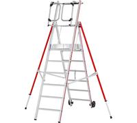 Escalera de plataforma de aluminio HYMER, modelo estándar
