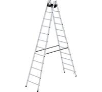 Escalera de seguridad de peldaños estrechos, ascenso por ambos lados MUNK, peldaños de 30 x 30 mm, antideslizantes