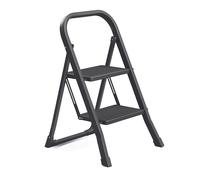 Escalera de Tijera con 4 Peldaños Plegable Carga hasta 150 kg Negro
