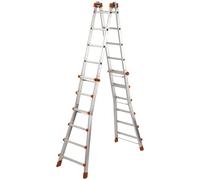 GIERRE AL060 Escalera telescópica multifunción de Aluminio PEPPina EN131 (6+6 peldaños)